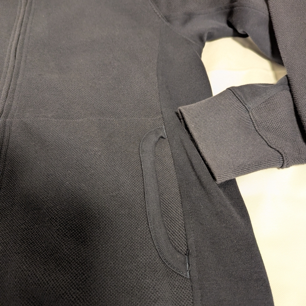 Lands' End Men's Charcoal Zip-Up Sweater - Picture 6 of 8